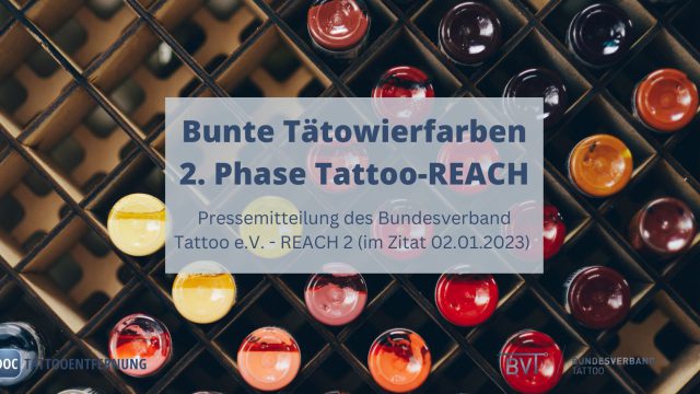 Bunte Tätowierfarben – 2. Phase Tattoo-REACH