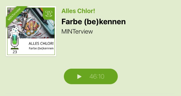 Bild Podcast Alles Chlor Copyright JungChemikerForum der Gesellschaft Deutscher Chemiker eV 2022