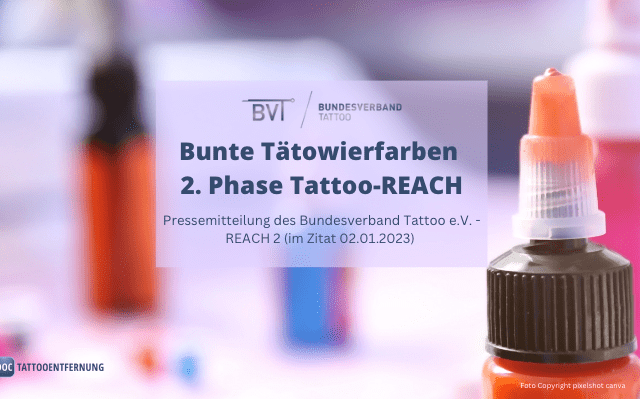 Bunte Tätowierfarben – 2. Phase Tattoo-REACH