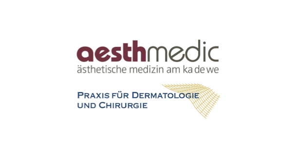 Logo aesthmedic und Praxis für Dermatologie und Chirurgie Dr Hlbert Berlin Copyright 2020 for DocTattooentfernung