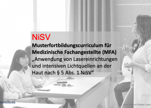 Musterfortbildungscurriculum für MFA – Anwendung von Lasereinrichtungen und intensiven Lichtquellen an der Haut, NiSV