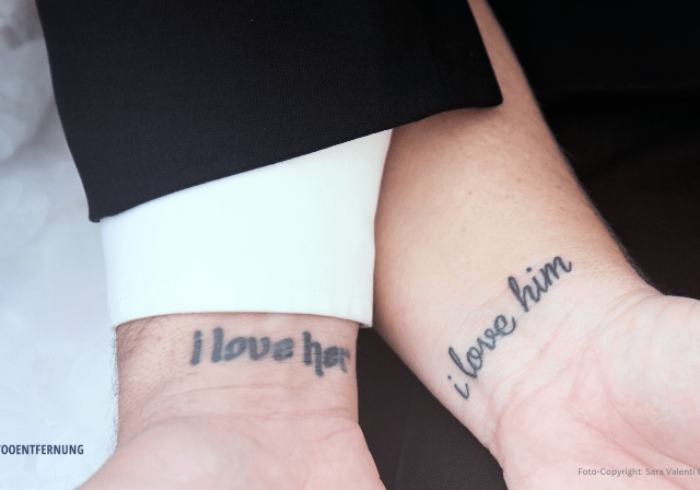 Liebes-Tattoo zum Valentin’s Tag