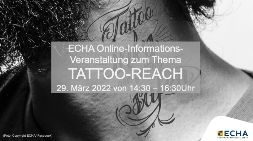 ECHA Online-Informations-Veranstaltung zum Thema TATTOO-REACH