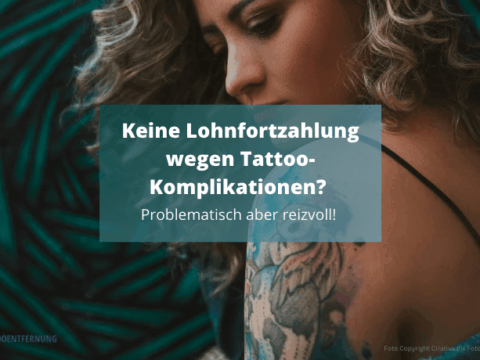 Keine Lohnfortzahlung wegen Tattoo-Komplikationen Foto Copyright Criativa Pix Fotografia von Pexels canva for Doc Tattooentfernung 2025