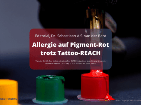 Allergie auf Pigment-Rot trotz Tattoo-REACH Editorial S. van der Bent Niederlande Foto Copyright vetkit von Getty Images canva for Doc Tattooentfernung 2025
