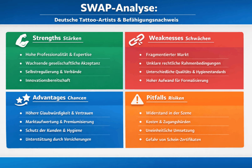 SWAP Analyse Tattoo Befähigungsnachweis BVT Copyright ChatGPT für DocTattooentfernung 2026
