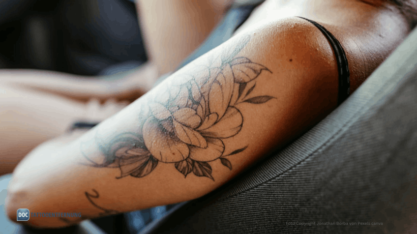 Hypopigmentierung nach Laser Tattooentfernung Foto Copyright Jonathan Borba von Pexels canva for DocTattooentfernung 2026