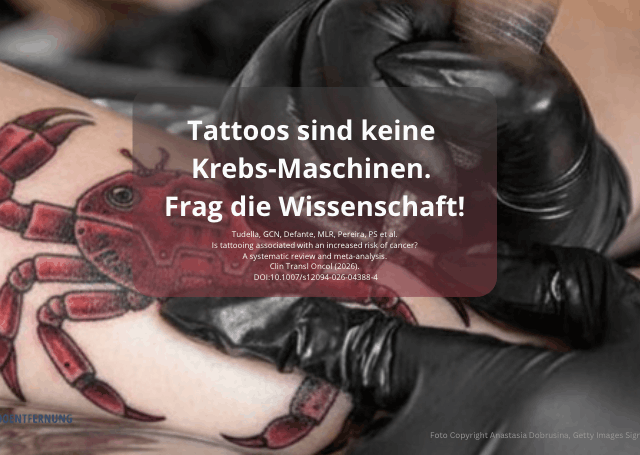 Tattoos sind keine Krebs-Maschinen. Frag die Wissenschaft!